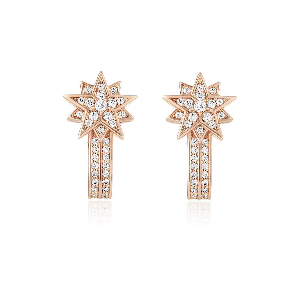 Starburst Long Drop Earrings